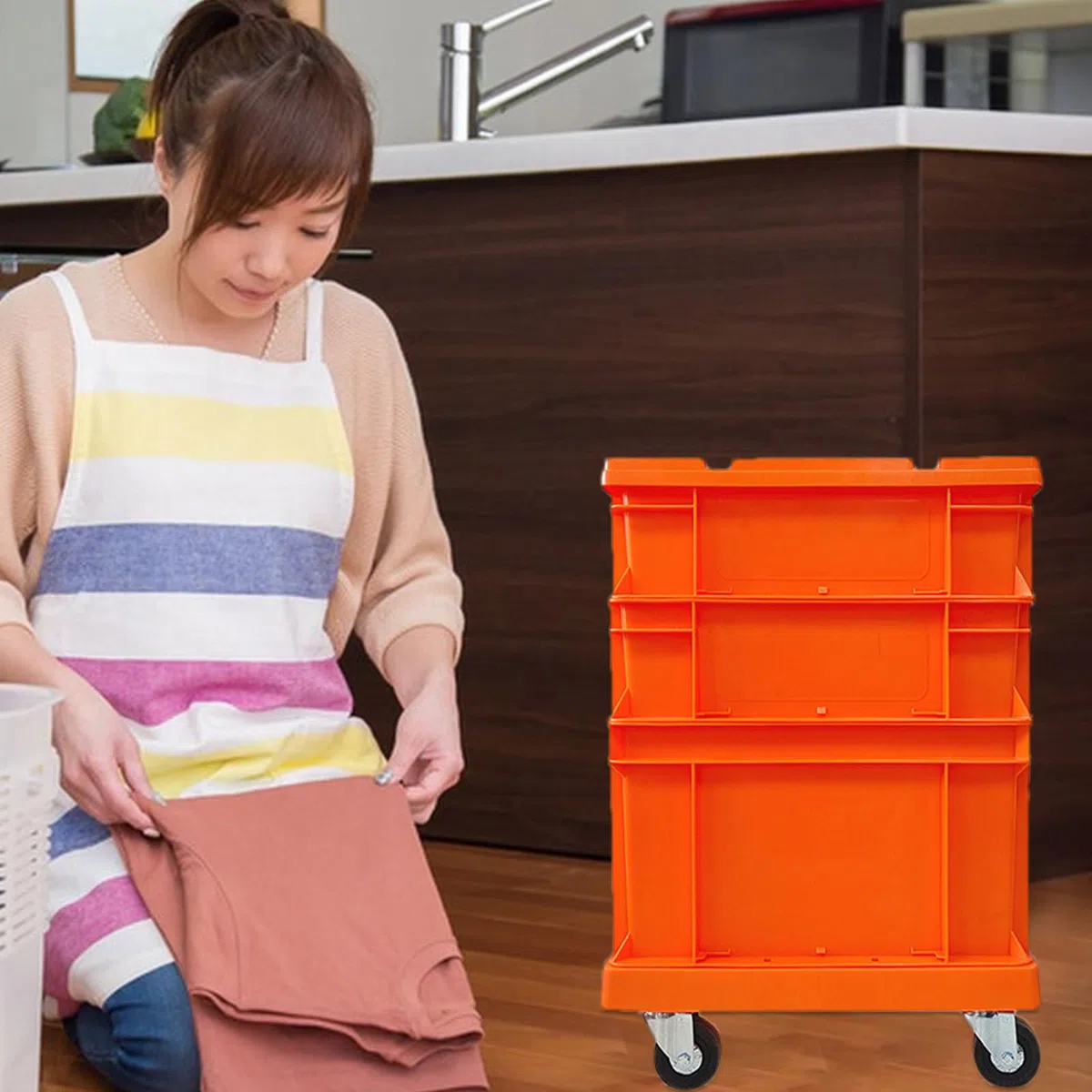 Scatola Di Deposito Con Ruote Contenitori Resistenti a Grande Capacità