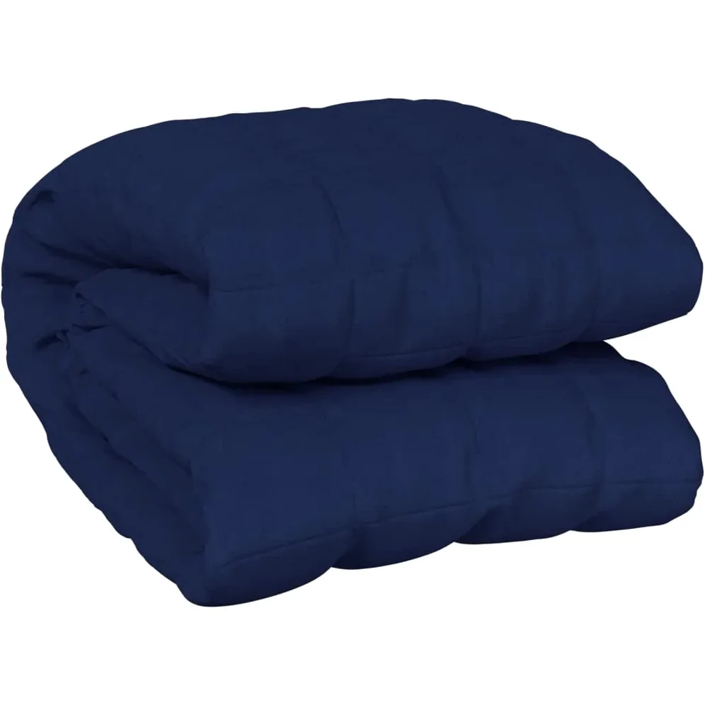 JUDYY Coperta Ponderata Blu 155x220 cm 7 kg Tessuto,Coperte da Letto,Coperta Ponderata,Coperta ponderata Benessere Antistress-350740