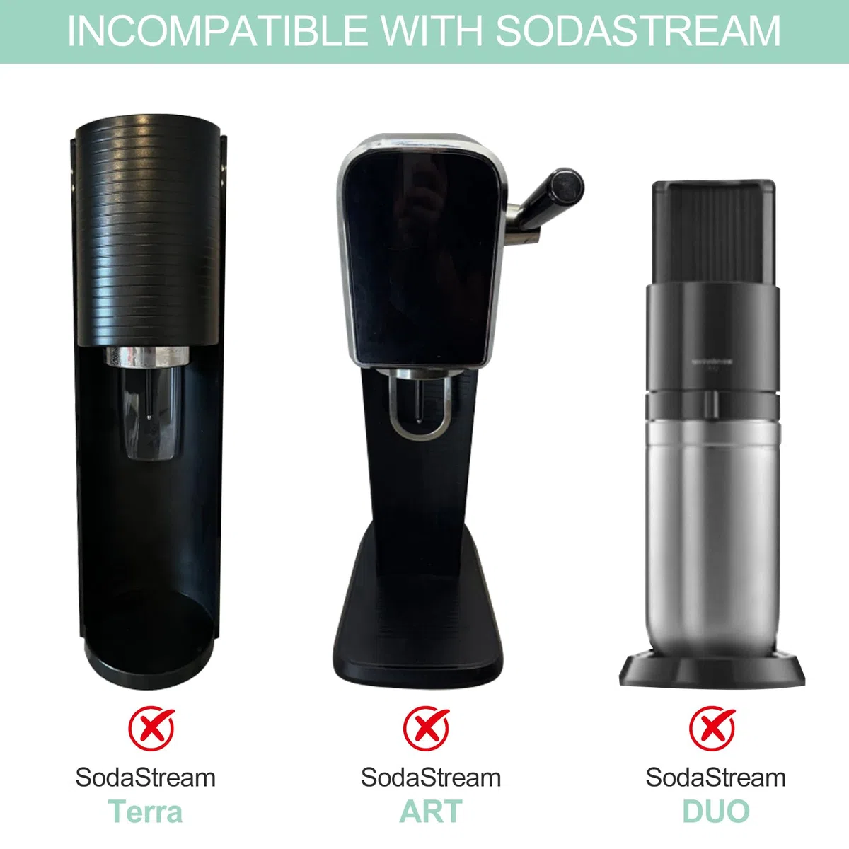 4 pezzi Bottiglie per la Produzione di Soda, Bottiglie per Carbonatazione Compatibile con Isoda Drinkmate Cocosoda, Senza BPA, Riutilizzabili, in PET, Nero e Bianco, per Macchina per Soda
