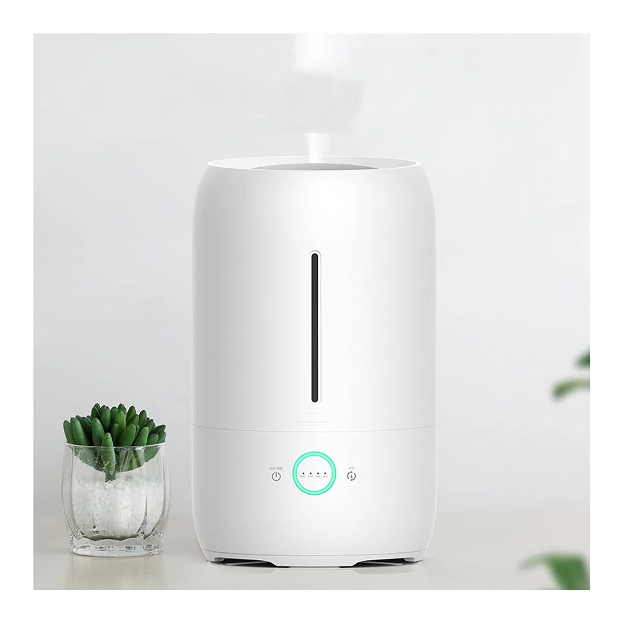 HASMI Umidificatore Ambiente Umidificatori for Camera da Letto, umidificatore di Nebbia Fresca for Baby Room con spegnimento Automatico e Accogliente Luce Notturna Domestico Umidificatore