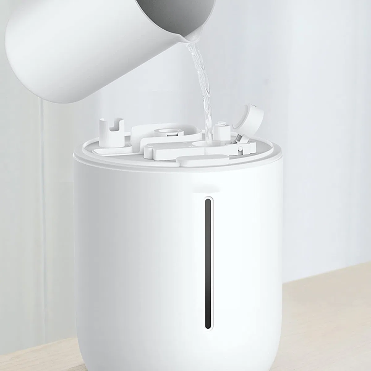 HASMI Umidificatore Ambiente Umidificatori for Camera da Letto, umidificatore di Nebbia Fresca for Baby Room con spegnimento Automatico e Accogliente Luce Notturna Domestico Umidificatore