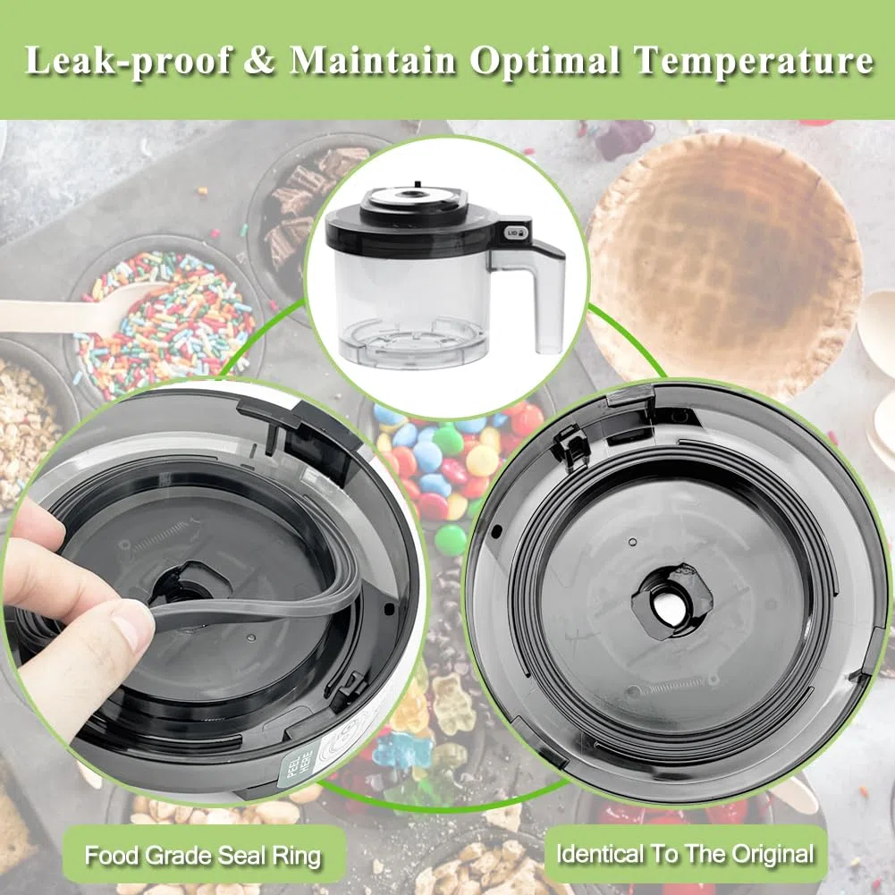 Coperchio Esterno di Ricambio per Ninja CREAMi Gelatiera NC300EU NC300EUCP, Accessori per Gelatiere Compatibile con Ninja Creamy NC300 NC301 Serie