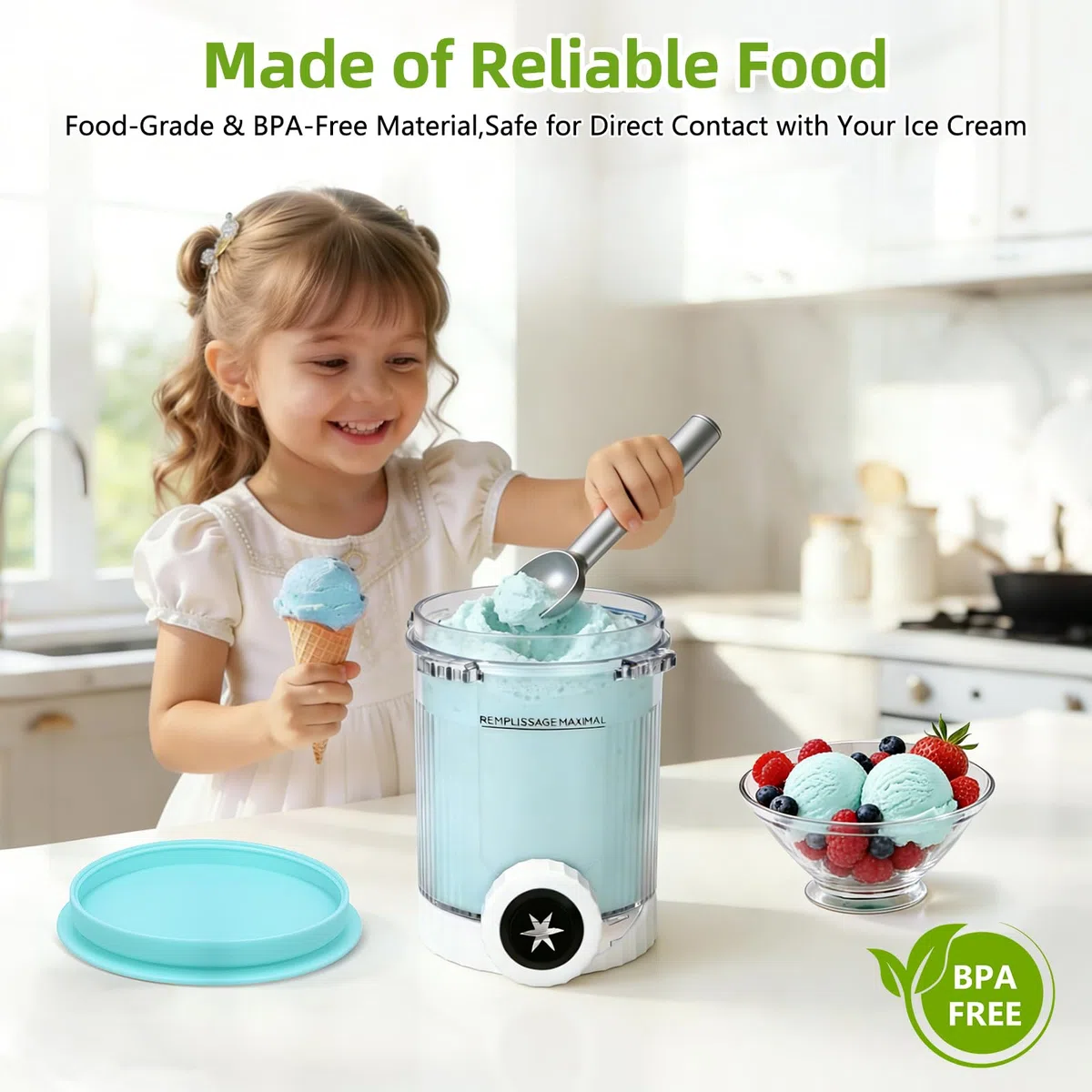 4 Pezzi Contenitori per Gelato,Contenitore per Ninja Creami NC701UK NC701 NC700 serie,Senza BPA Lavabile in Lavastoviglie Accessori per Macchine per Il Gelato