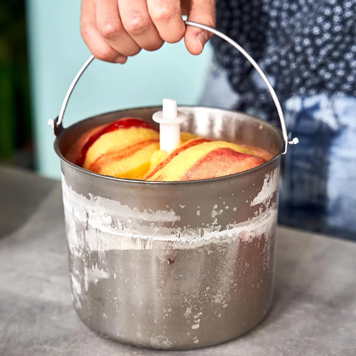 SPRINGLANE Contenitore per gelato in acciaio inox per macchina del gelato, contenitore aggiuntivo (Elisa, 1,5 L)