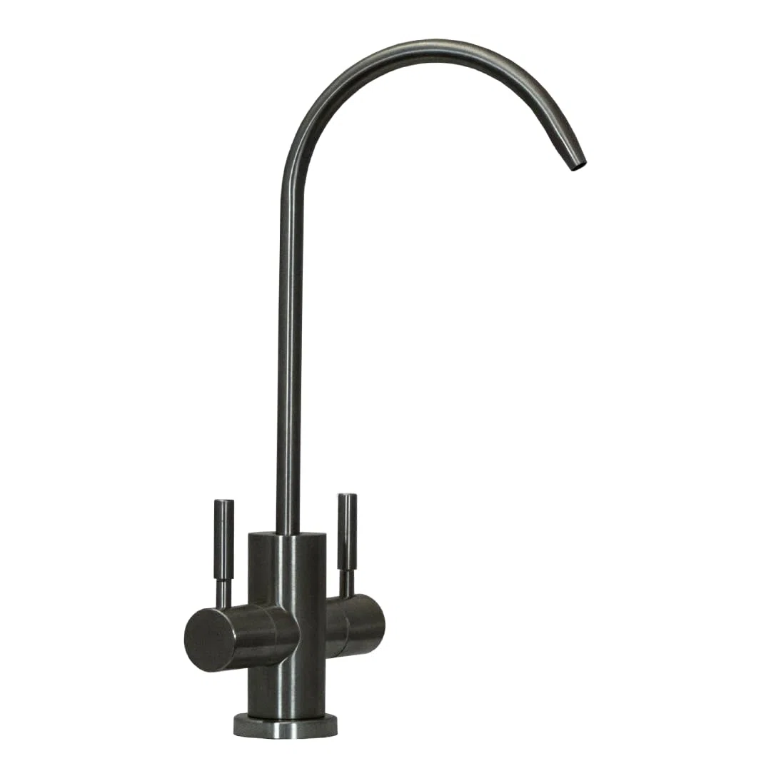 Rubinetto di prelievo 2 vie Shurity 210 per depuratori 1/4″ (Nickel Spazzolato)