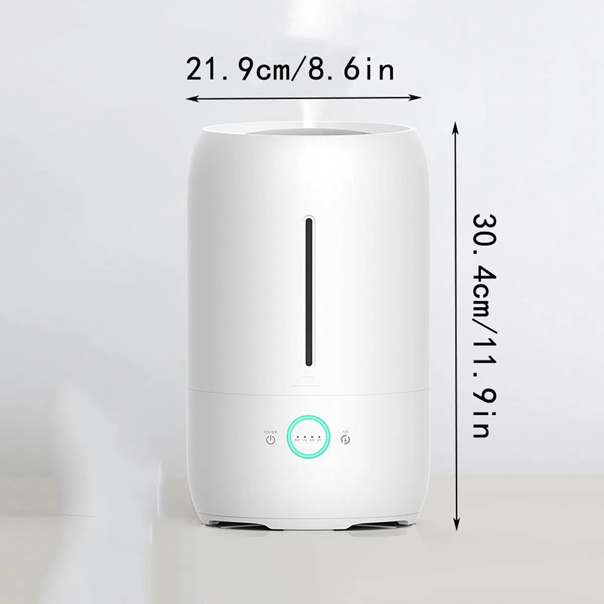 HASMI Umidificatore Ambiente Umidificatori for Camera da Letto, umidificatore di Nebbia Fresca for Baby Room con spegnimento Automatico e Accogliente Luce Notturna Domestico Umidificatore