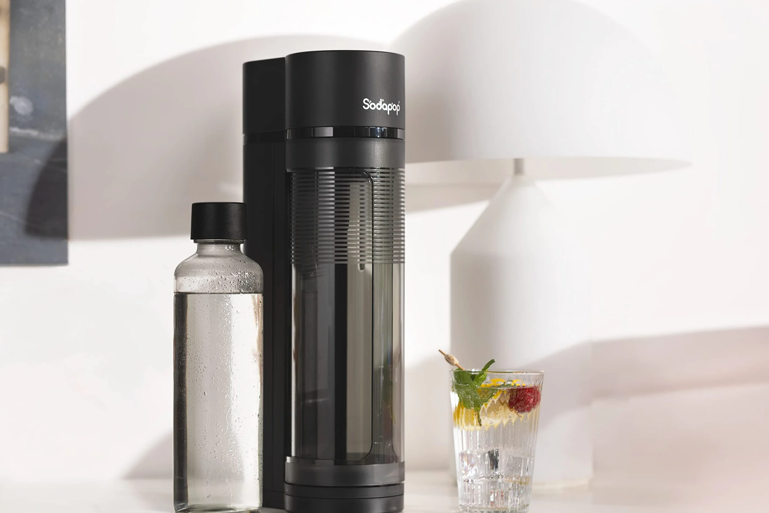 Sodapop Set di bottiglie di vetro Logan, bottiglie di ricambio adatte esclusivamente per spruzzatore d'acqua Logan, 2 X 850 ml