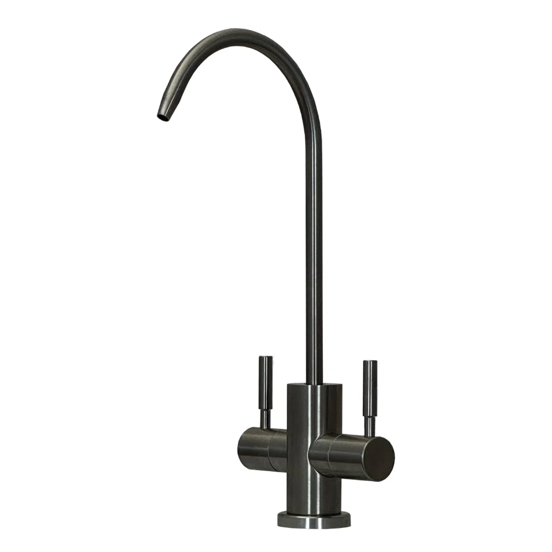 Rubinetto di prelievo 2 vie Shurity 210 per depuratori 1/4″ (Nickel Spazzolato)