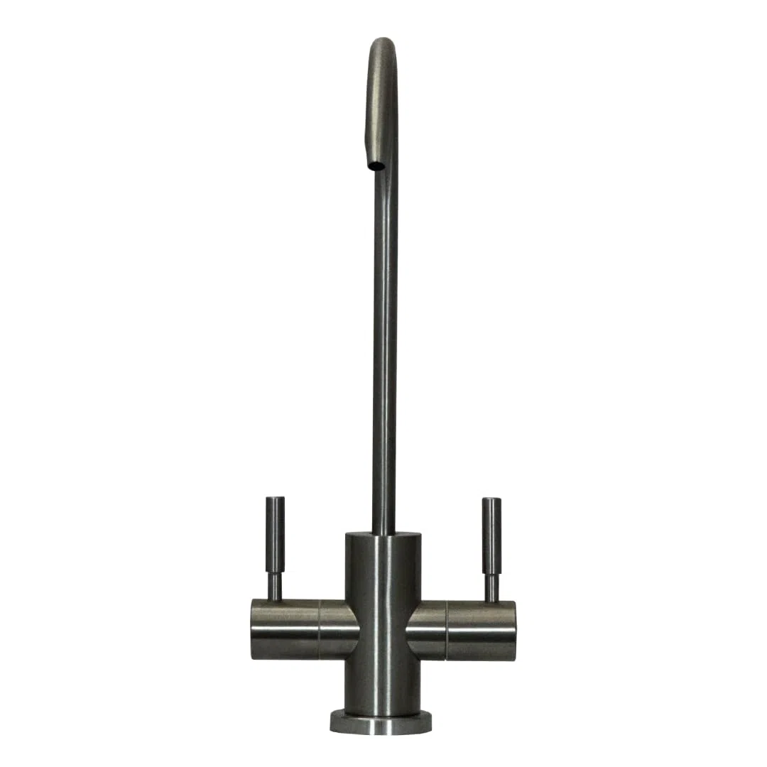 Rubinetto di prelievo 2 vie Shurity 210 per depuratori 1/4″ (Nickel Spazzolato)