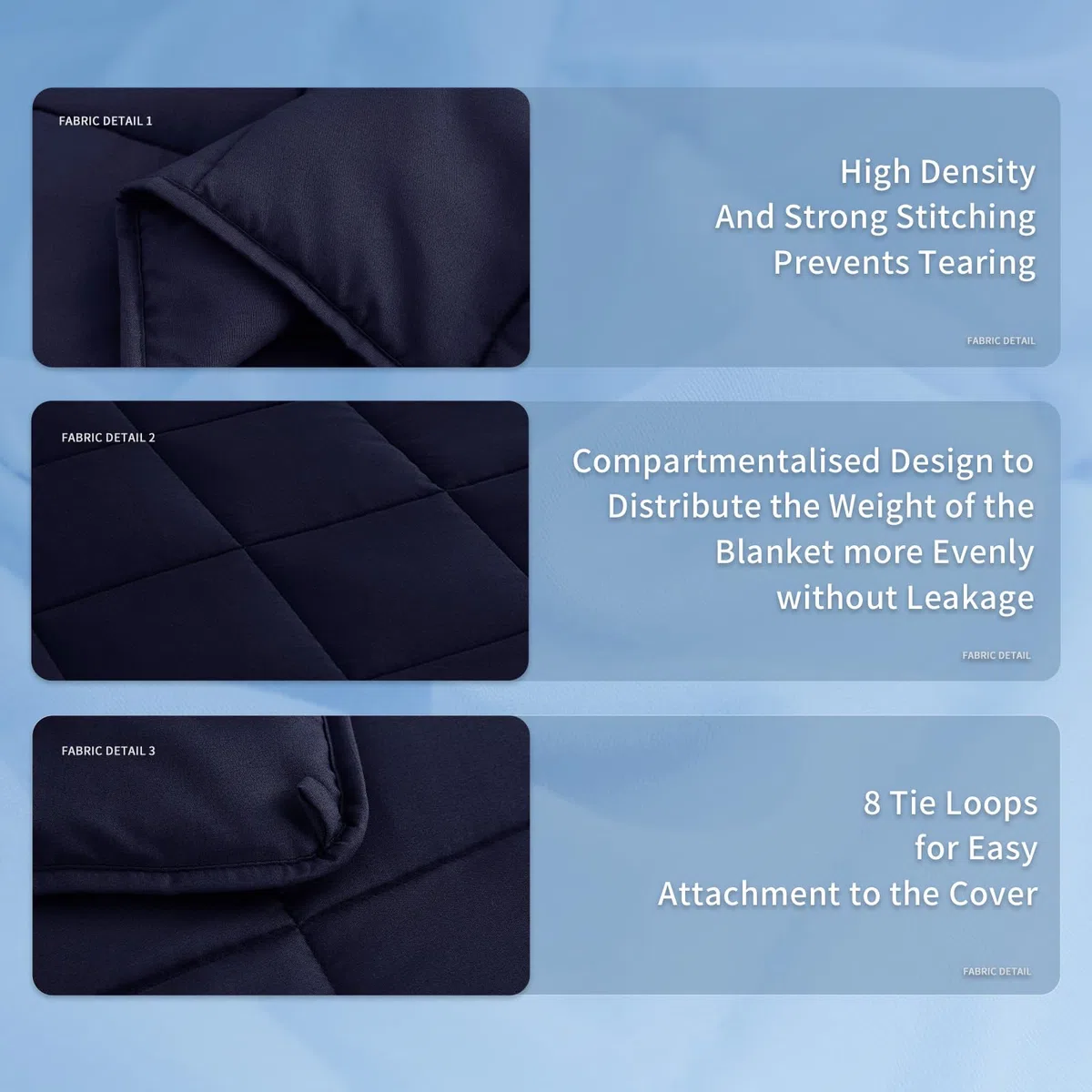 Topcee Coperta ponderata (9,1 kg, 122 x 182,9 cm, misura doppia), coperta rinfrescante e traspirante, in microfibra con perline di vetro, grande, per adulti, per tutte le stagioni, estate, autunno,